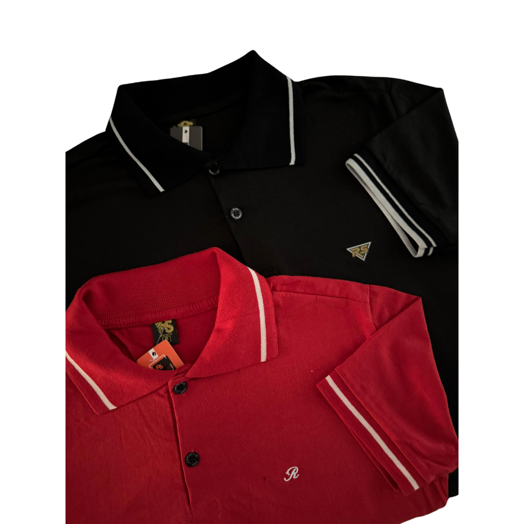 Kit 2 e Unidade Camiseta Gola Polo Basica 100% Algodão Do P ao GG Malha Boa Camisa Branca Preta e Ve