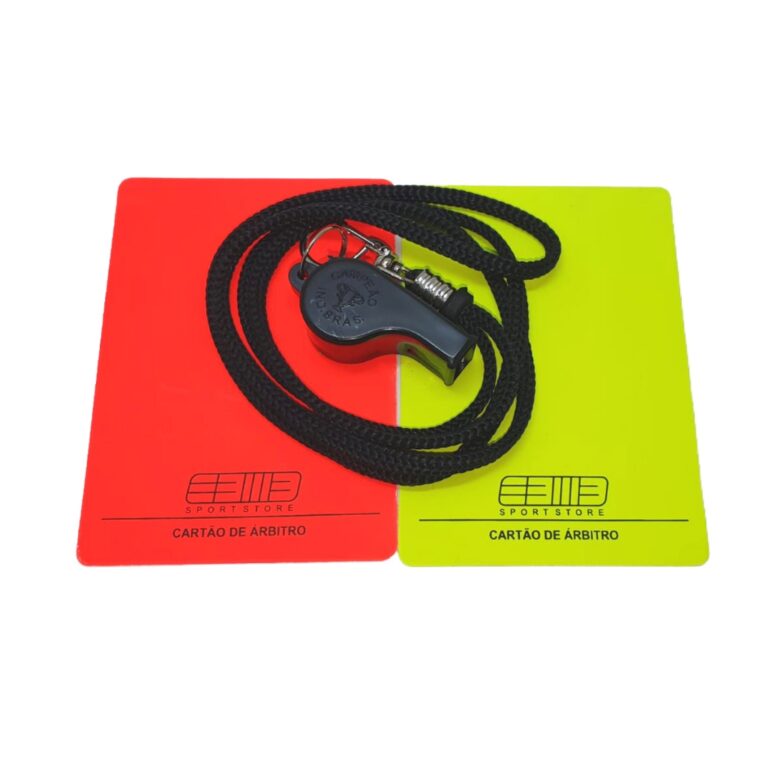 Cartao e Apito para Juiz,  Arbitro, para futebol. 
