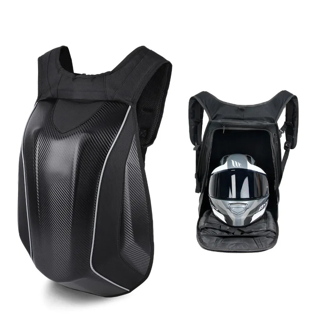 Mochila Porta Capacete Moto Impermeável AntiFurto Reflexivo