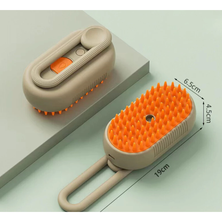 3 Em 1 Escova a Vapor Para Gatos Remoção de Pelos a Vapor Para Animais de Estimação