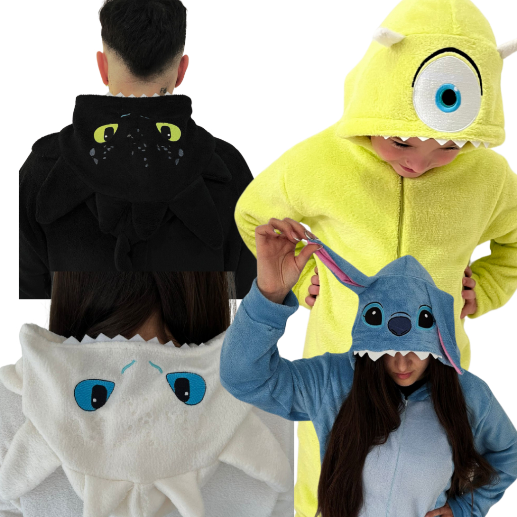 Pijama Kigurumi Diversos Personagens Adulto e Infantil Quentinho