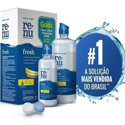 Renu Fresh Solução Multiuso Para Lentes Kit 355m