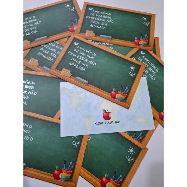 20un Postal Cookie Card Lousa Dia dos professores