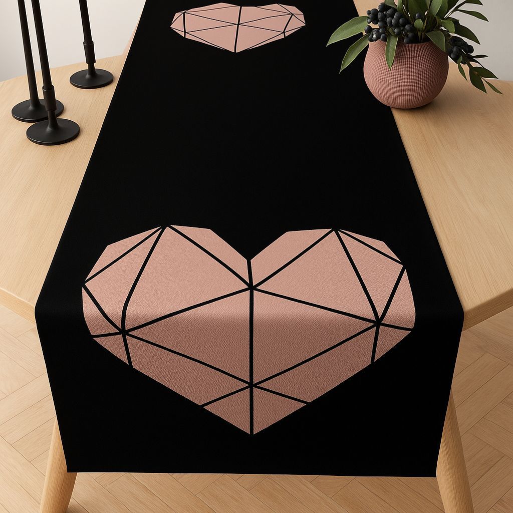 Caminho de Mesa Passadeira Trilho Retangular Toalha Estampada 4 ou 6 Lugares 1,35×0,35