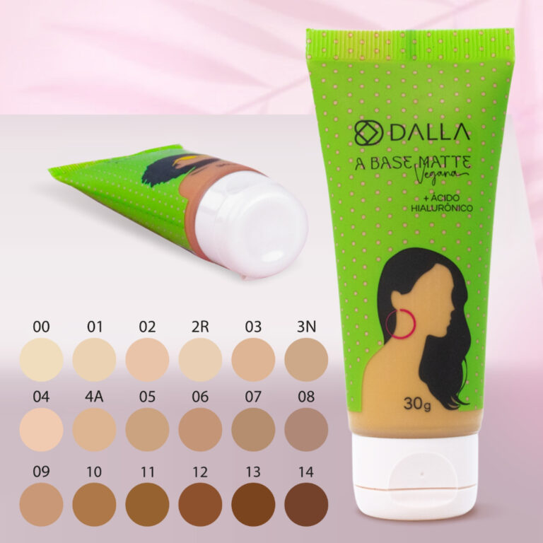 Base Matte Vegana Com Ácido Hialurônico 30g