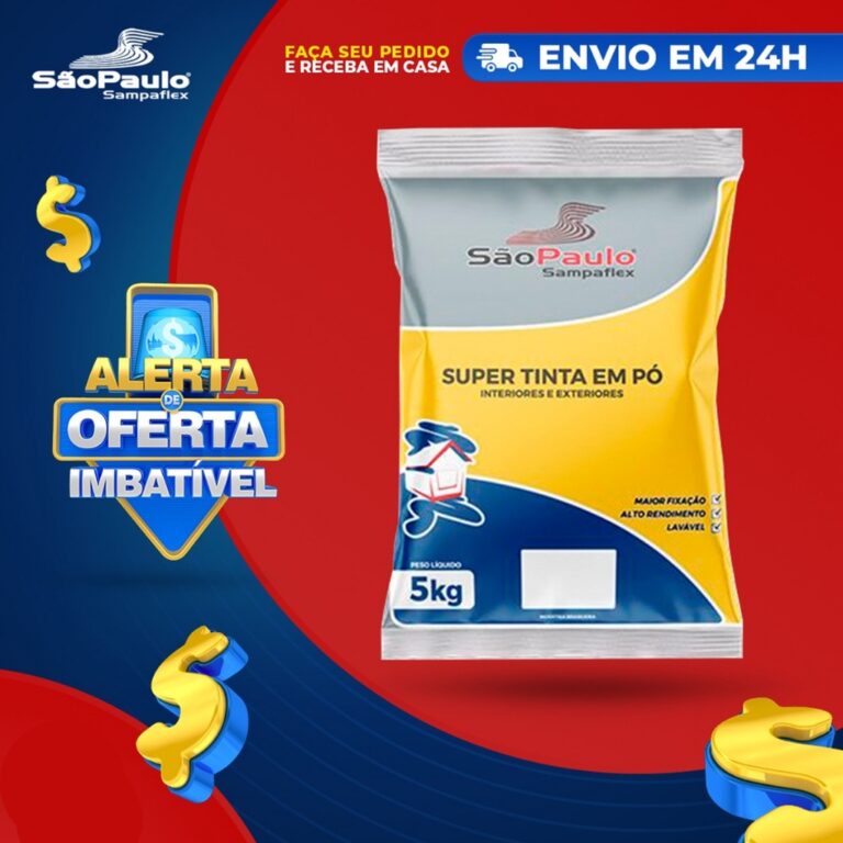 Tinta em Pó Para Parede 5 Kg Sampaflex Escolha su