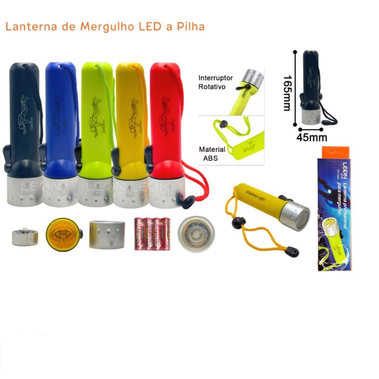Lanterna De Mergulho Profissional Super Potente Le