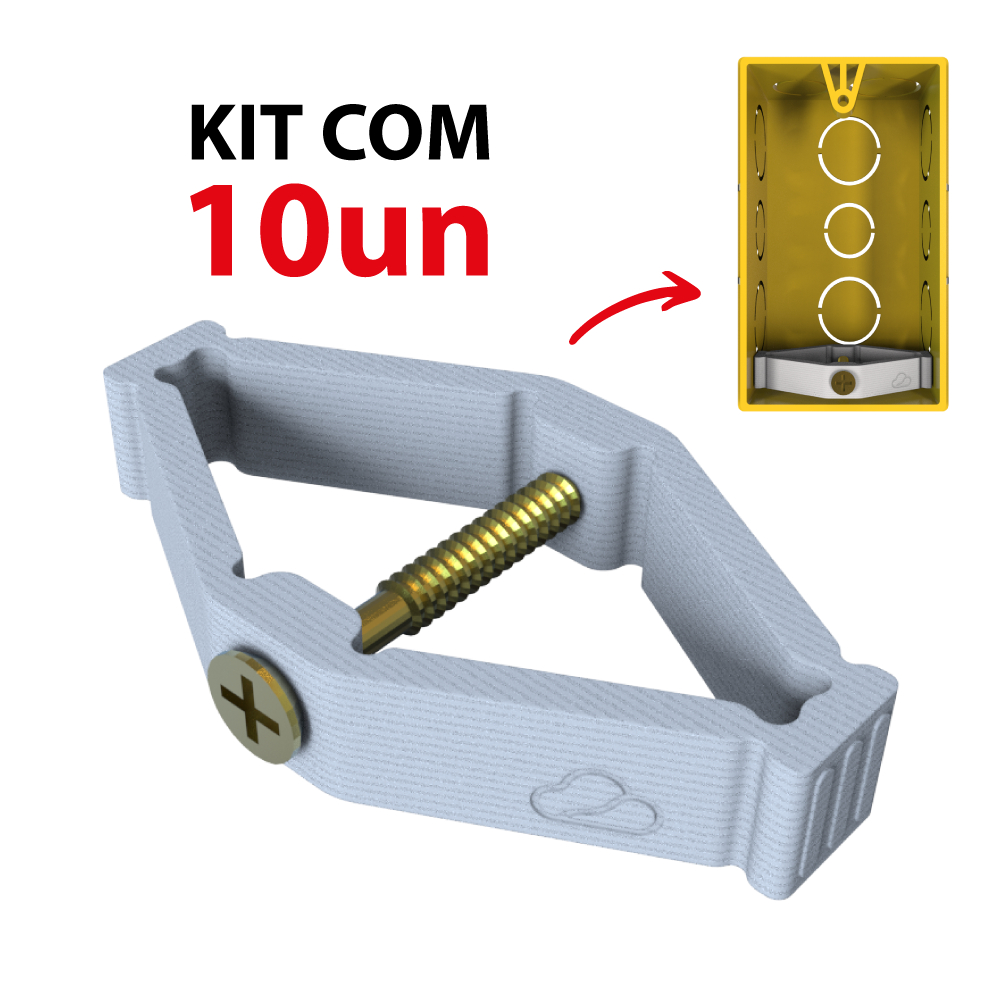 Kit Reparo Salva Abas Tomadas Caixinha Luz 4×2 Expansível Compacto