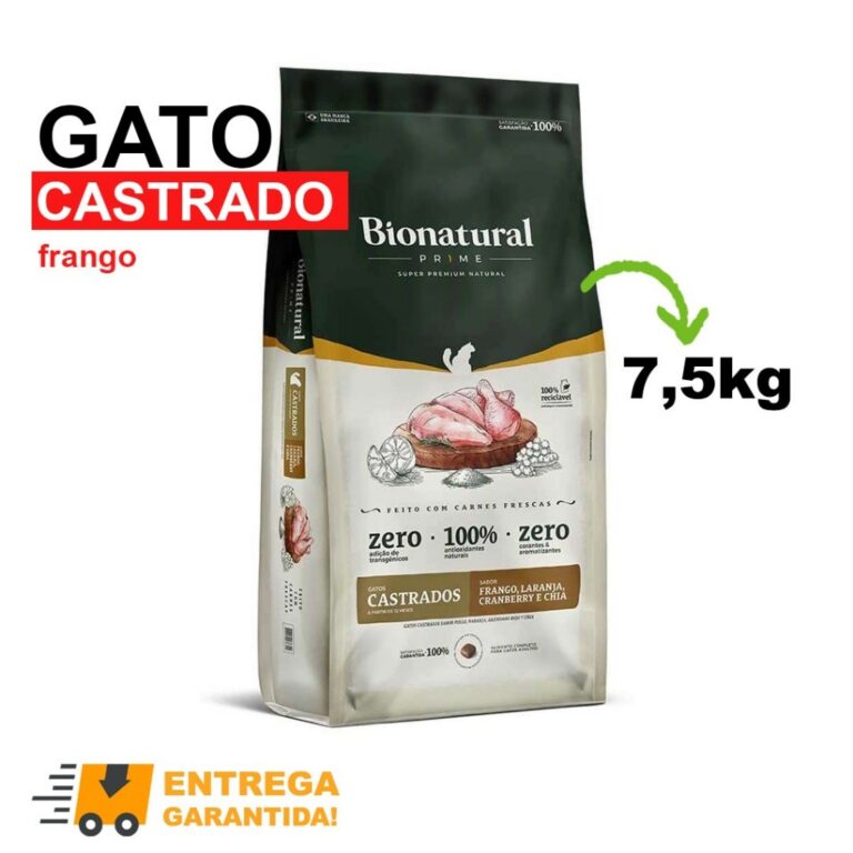 Ração Bionatural Prime Super Premium Gatos Castr