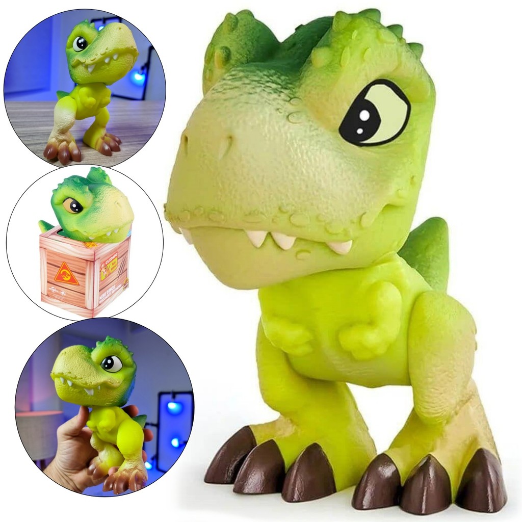 Dinossauro Tiranossauro Rex Boneco Dino Baby T-Rex Jurassic