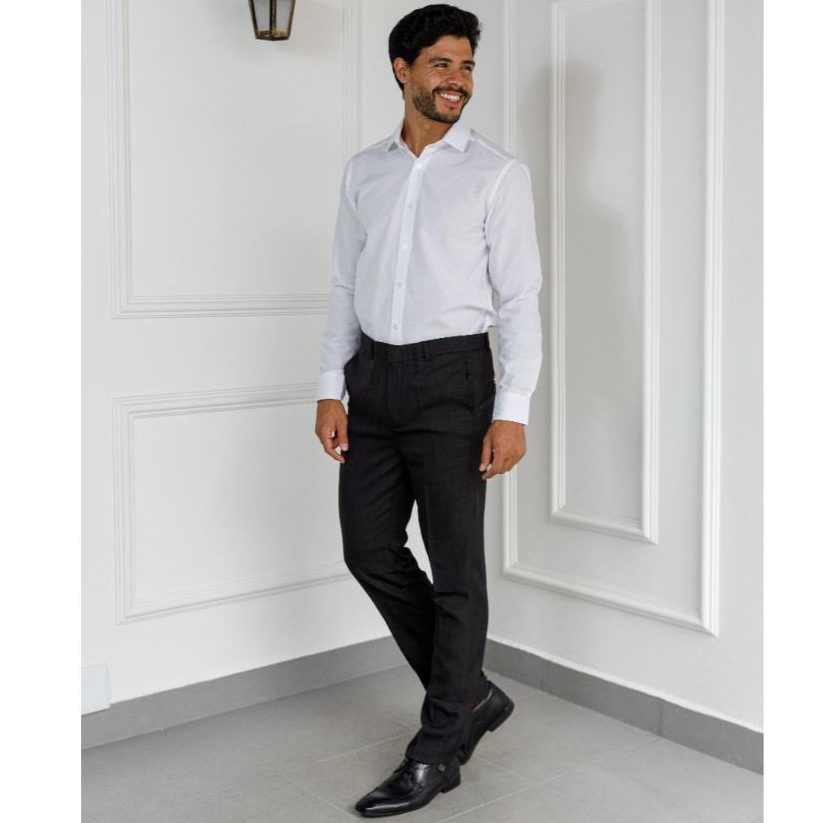 Calça Social Alfaiataria Microfibra Gabardine alto padrão de qualidade e conforto