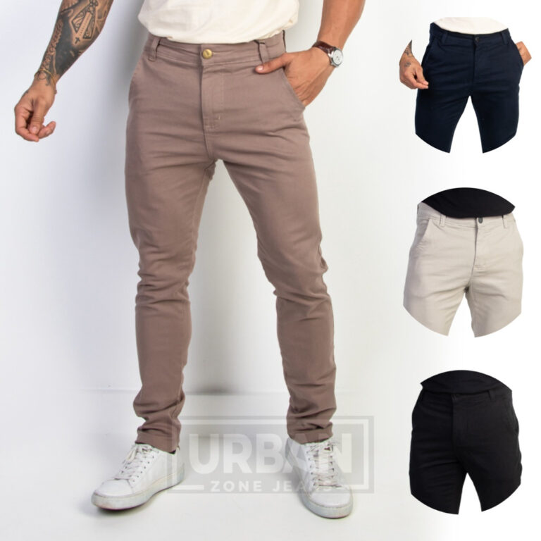 Calça Masculina Alfaiataria Sarja Modelo Esporte 