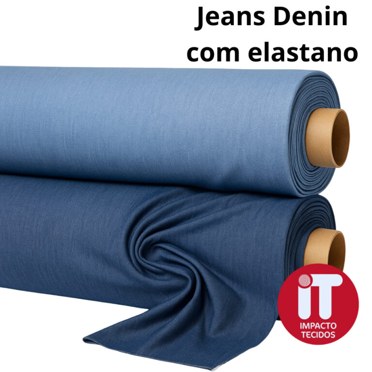 Tecido Jeans Tencel Denin com elastano 1,00mtx1,50