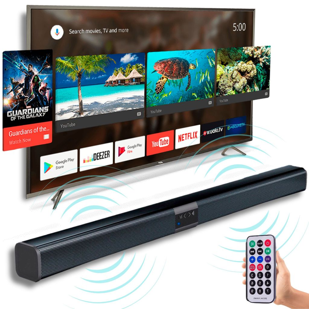 Caixa de som Sound Bar Bluetooth Home Teacher Som Tv Cinema P2 Micro System Promoção