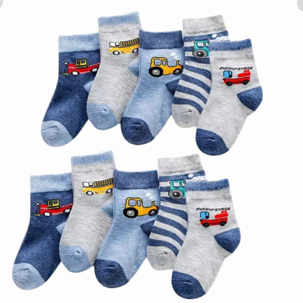 Kit Pares de Meias Masculino Infantil e Bebê Menino meias Algodão Criança 2 a 10 anos