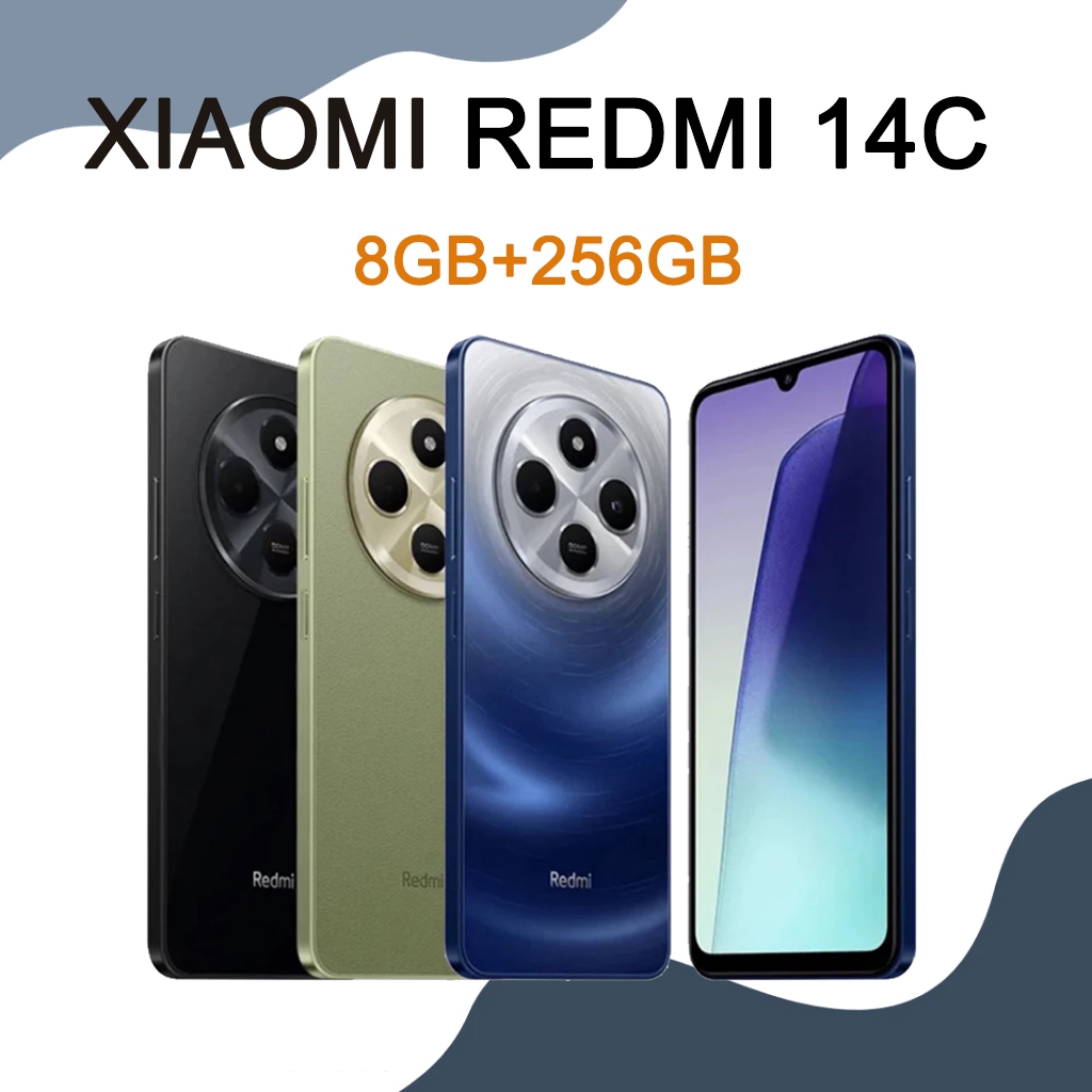 Smartphone Xiaomi Redmi 14c 256gb/8gb GLOBAL ORIGINAL Carregador 33w Tela 6,88