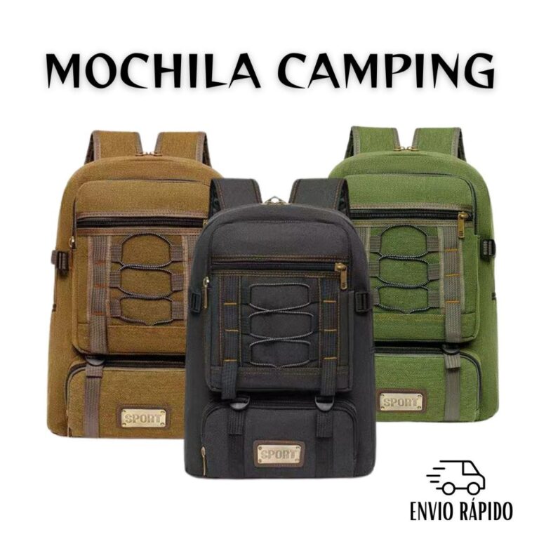 Mochila Lona Média Reforçada Camping Trabalho Tr