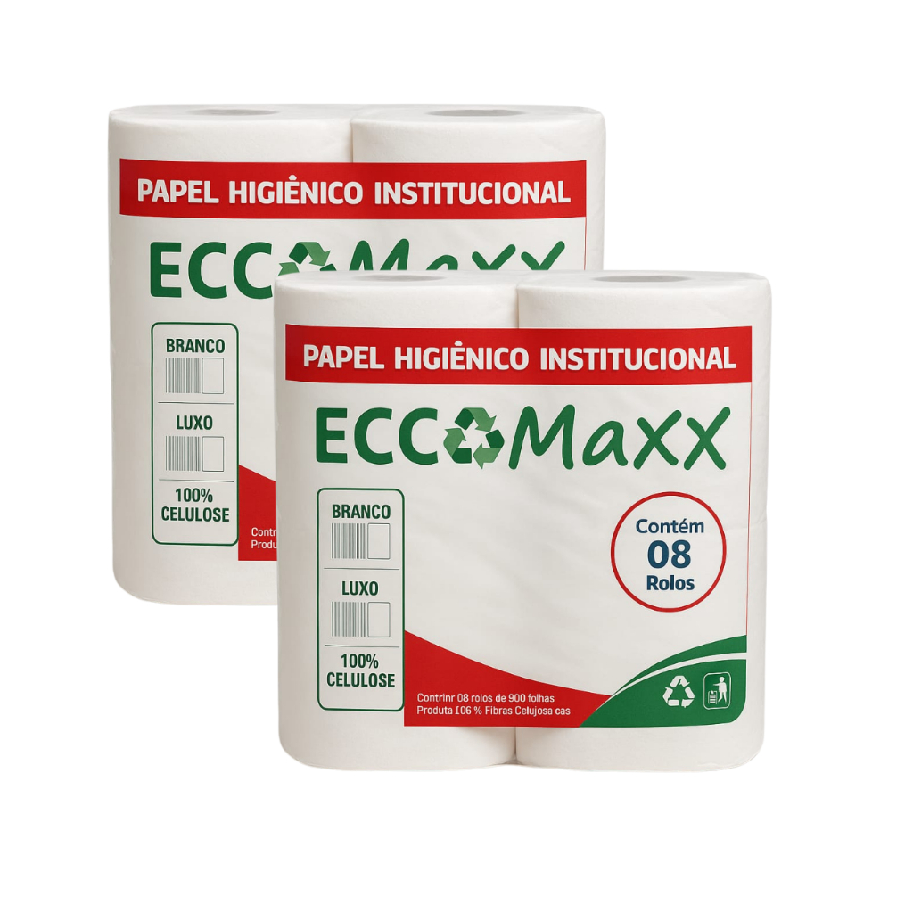 Papel Higiênico Rolão Institucional Branco 16 rolos