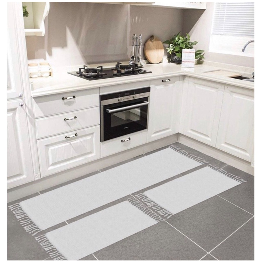 Kit Passadeira Tapete Para Cozinha De Tear 3 Peças- Direto Da Fabrica Decoração