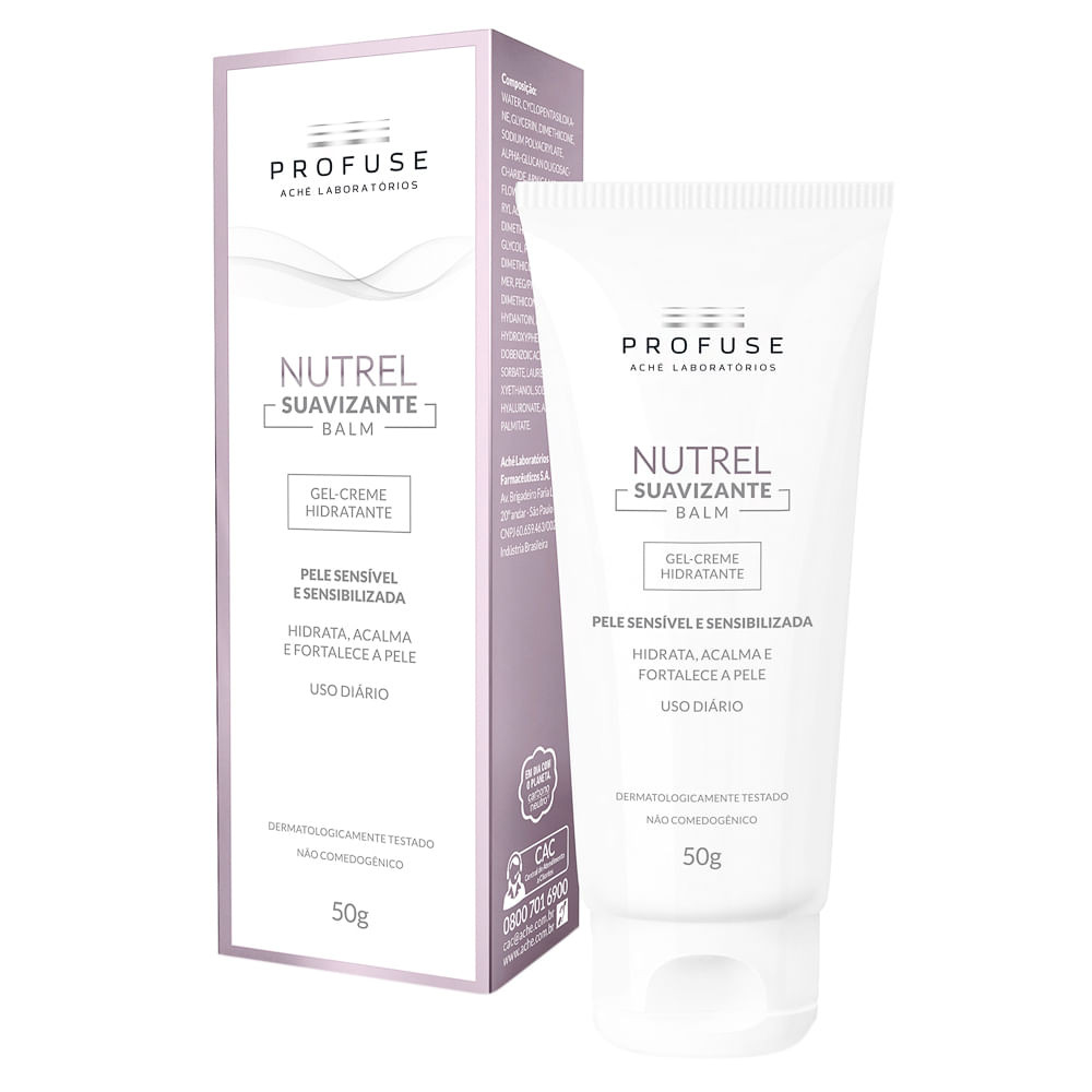Profuse Nutrel Balm Gel Creme Hidratante Peles Sensíveis 50g