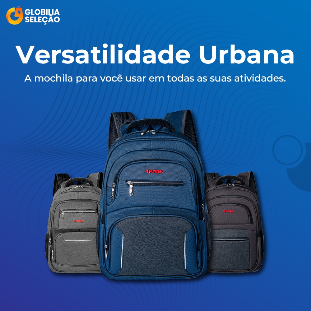 Mochila Notebook Escolar Executiva Masculina Feminina Bolsa Resistente Impermeável
