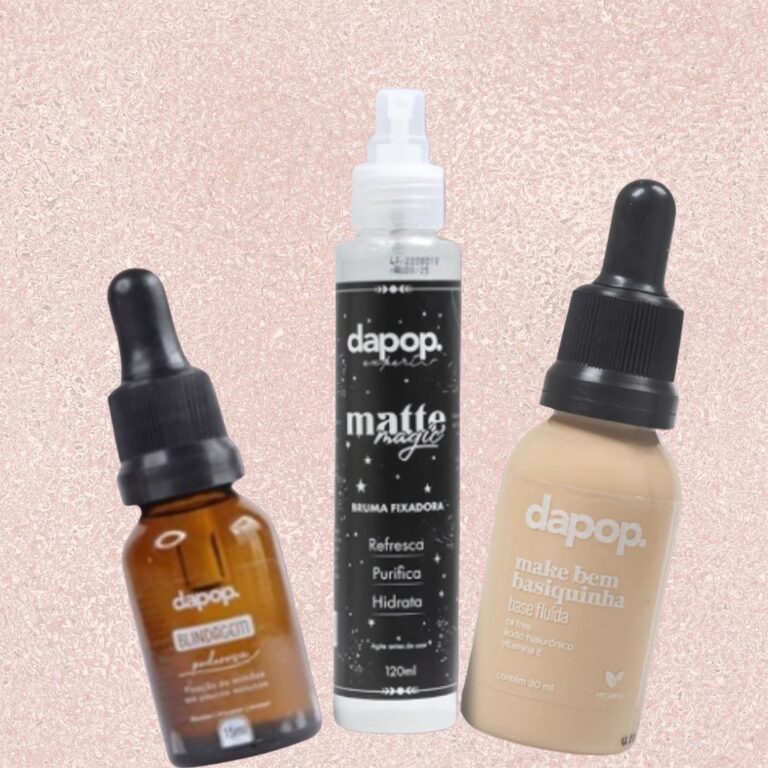 Kit Blindagem Poderosa Dapop + Base Fluída Vegana