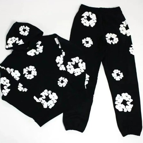 * Conjunto Moletom Canguru Denim  Hip-Hop Streetwe