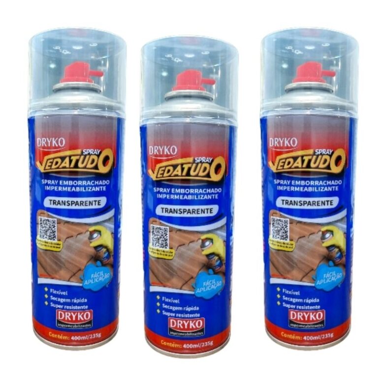 Kit 3 Spray Vedatudo Emborrachado Manta Líquida T