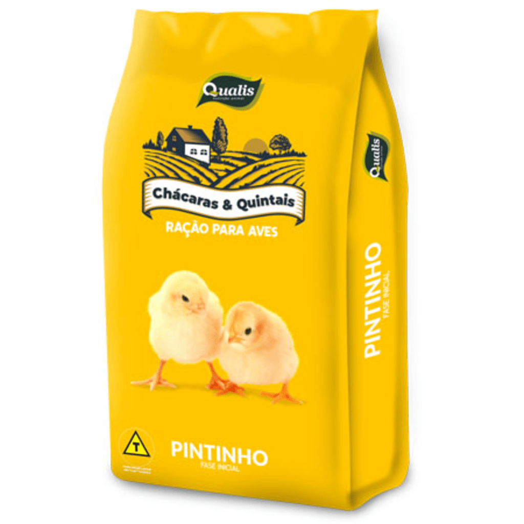 Ração Pintinho Inicial 5kg – 1 a 28 dias Ração Pré Inicial 16% Proteína Pintinhos Qualis