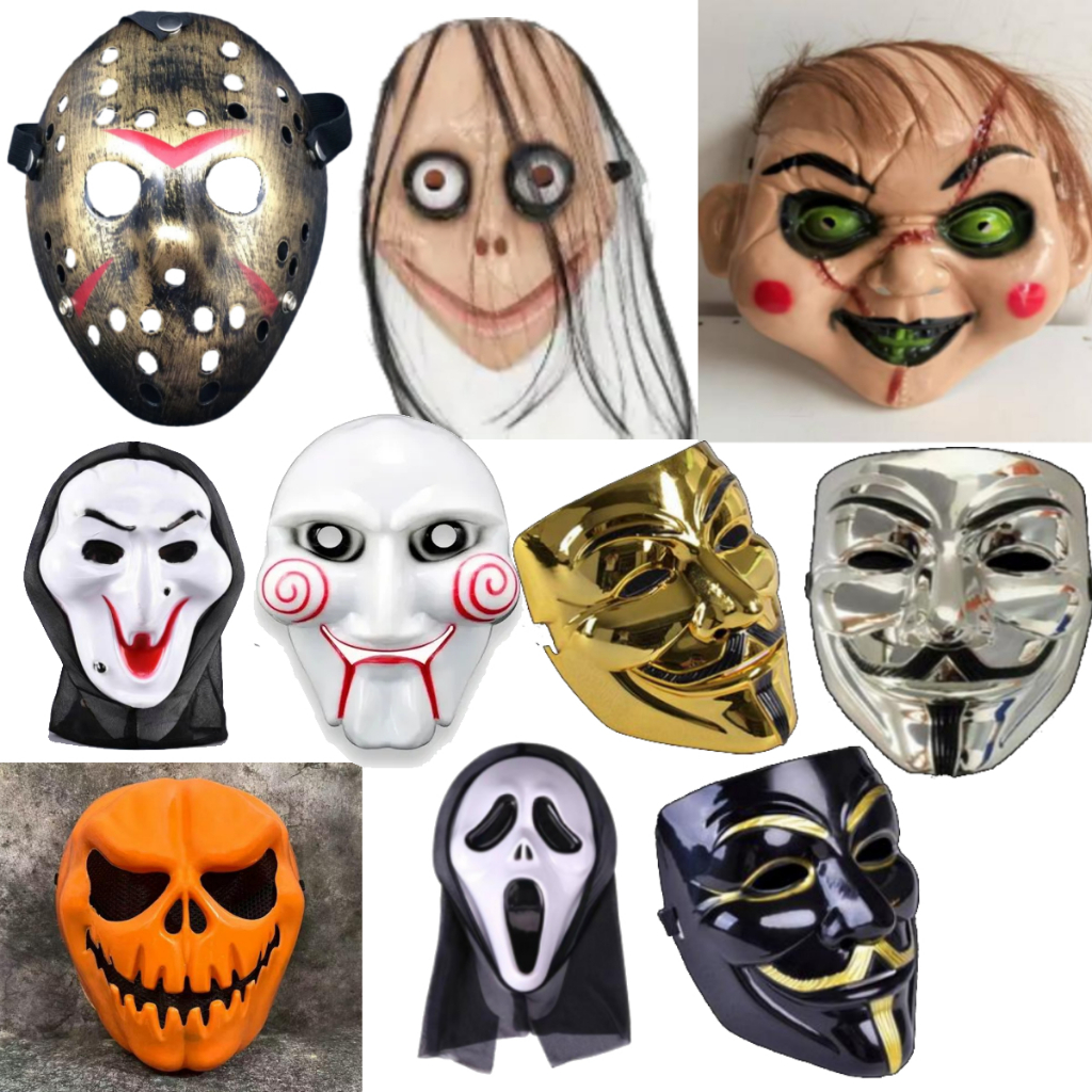 Mascara De Halloween Assustadora Fantasia Terror Festa Todos Personagens