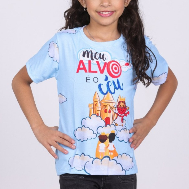 Blusa Tshirt Camiseta Infantil Cristã Evangélica