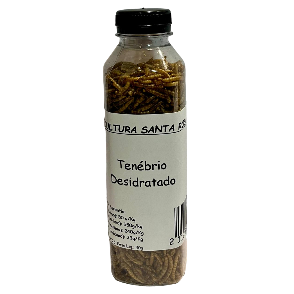 Tenébrio Desidratado Garrafa 90g