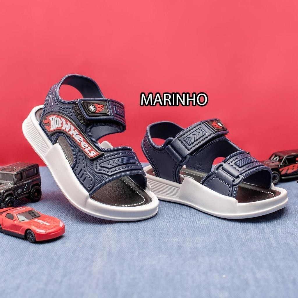 Sandalia Infantil Masculina Sapato Menino Papete Hot Wheels Casual – Pronta Entrega