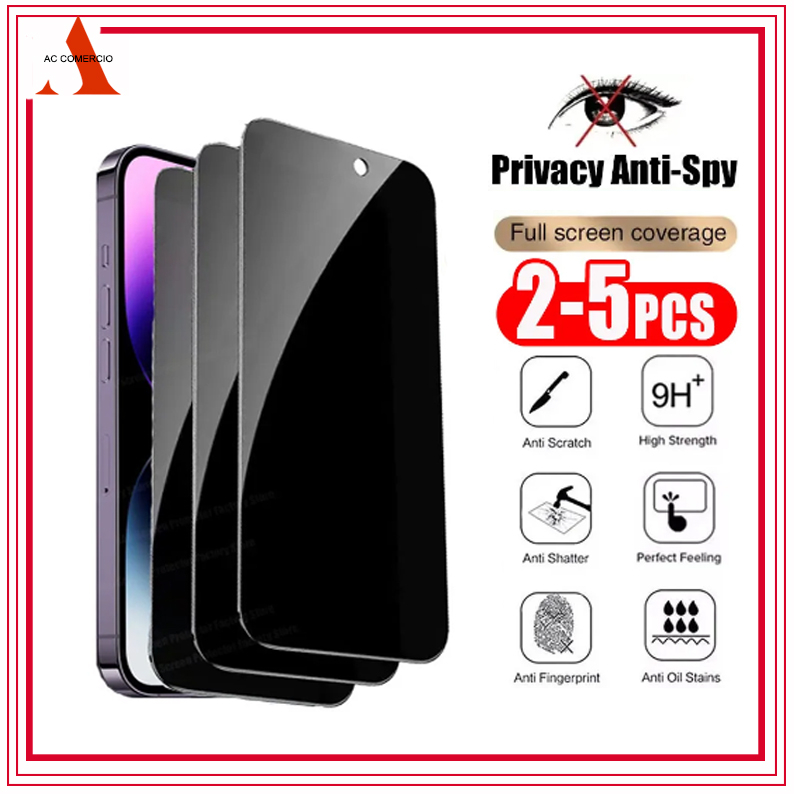 Kit 2 Película de Vidro 3D Privativa Anti Spy Para IPhone Todos Modelos Privacidade Para Ios XS XR 1