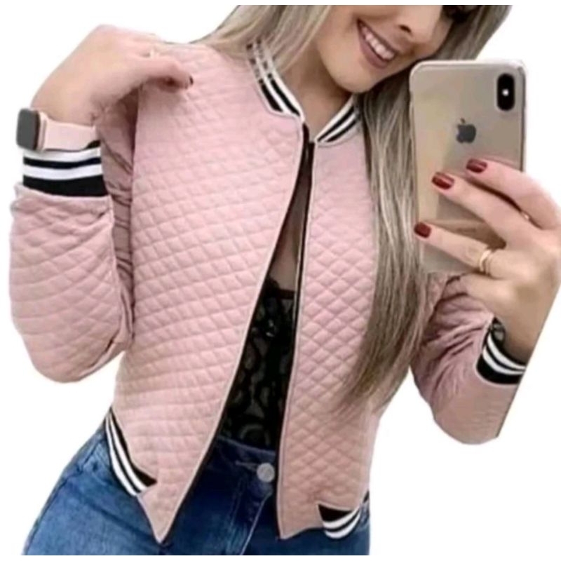 Blusa Abrigo de Frio Jaqueta Jaquetinha BOMBER Casaco Feminina  Matelassê