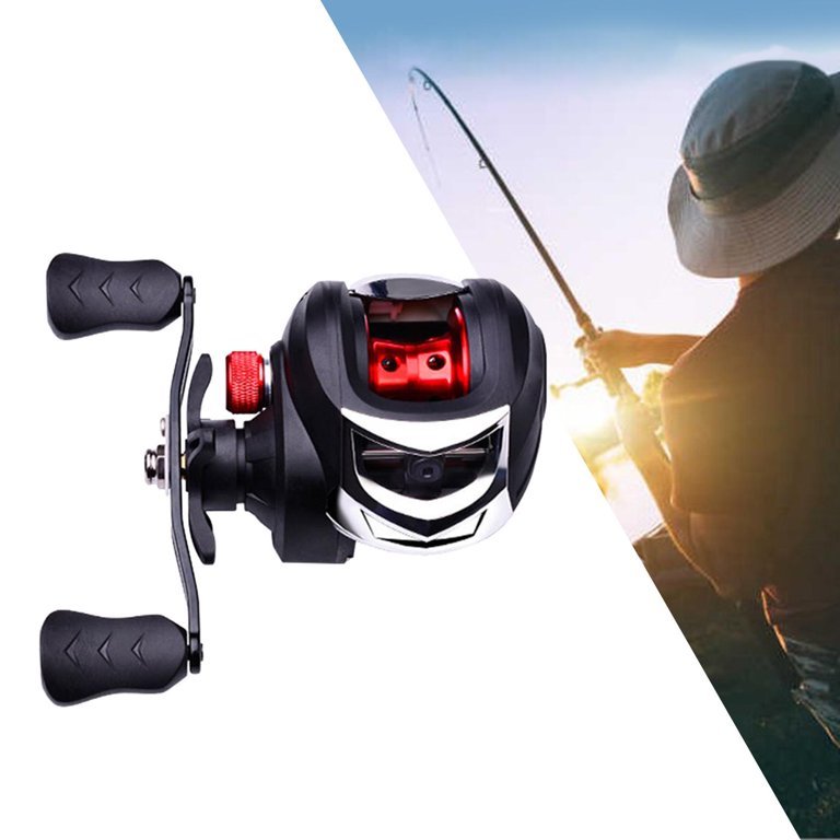 Cana De Pesca Leve Carretel De Arremesso 18 + 1 Co