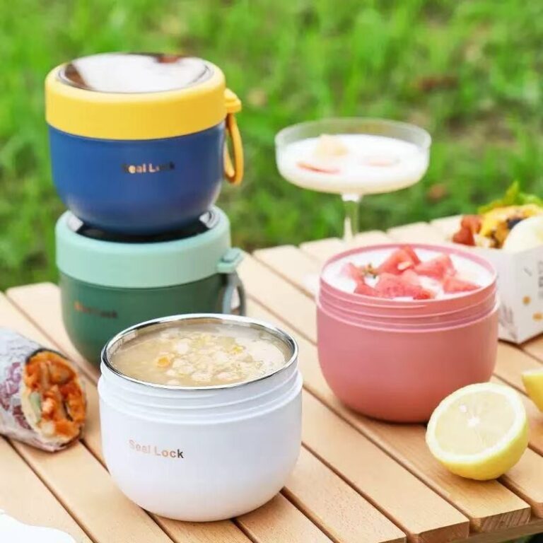 Marmita Inox 304 com isolamento,600ML bloqueio de 