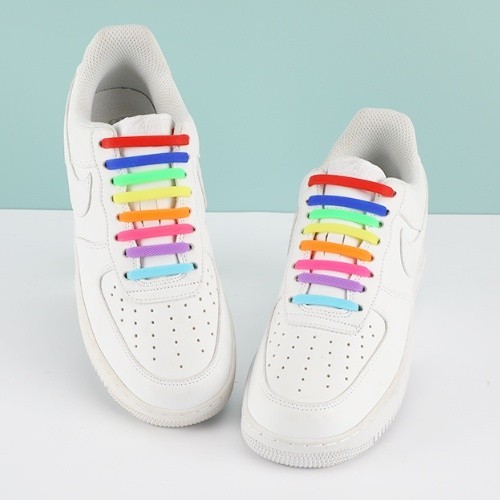 Cadarço Siliconado Sem Laços de Sapato Elástico