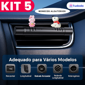 KIT 5 De Cheirinho Para Carro Aromatizador Ar Cond