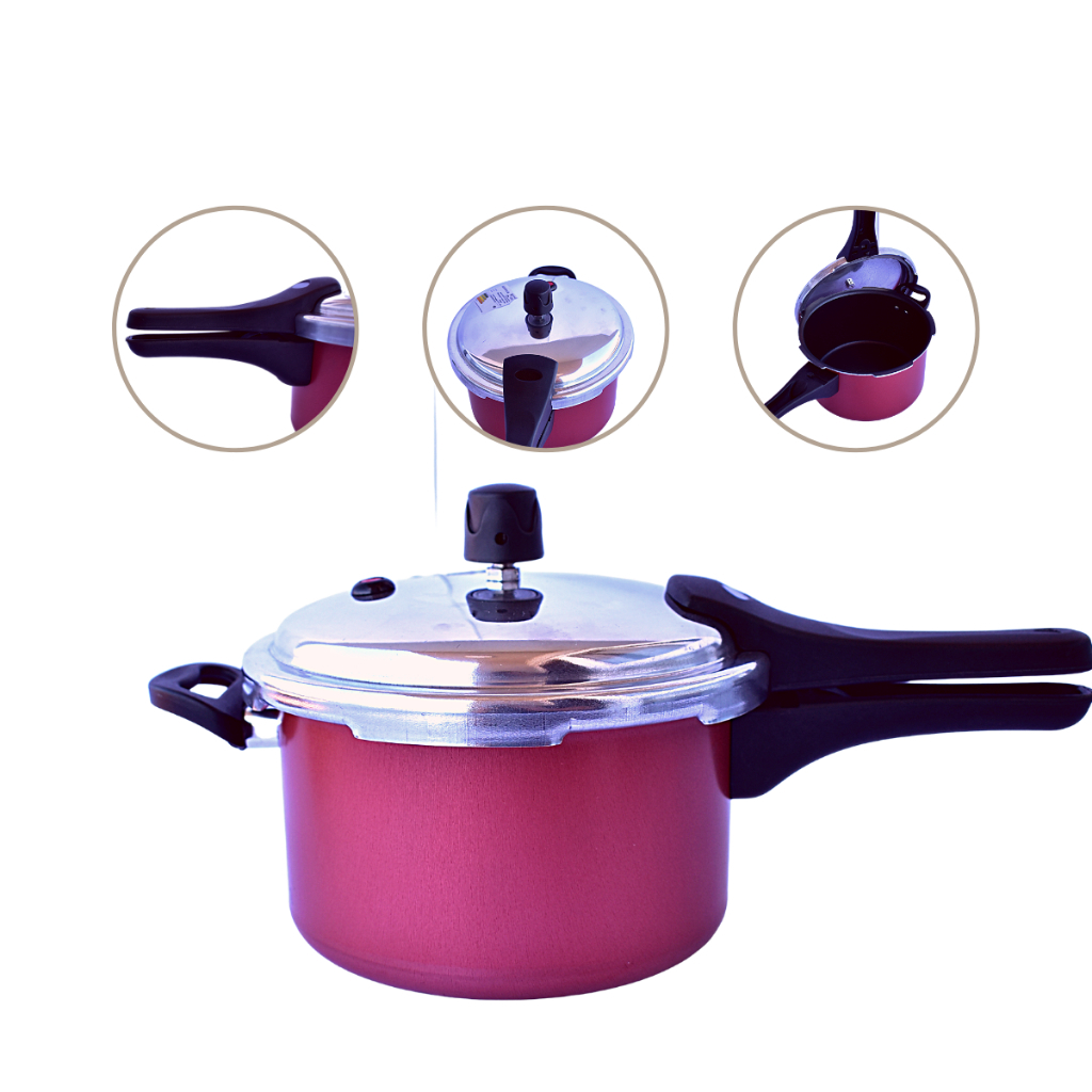 Panela De Pressão Antiaderente 7,0 Litros Com Tampa Externa