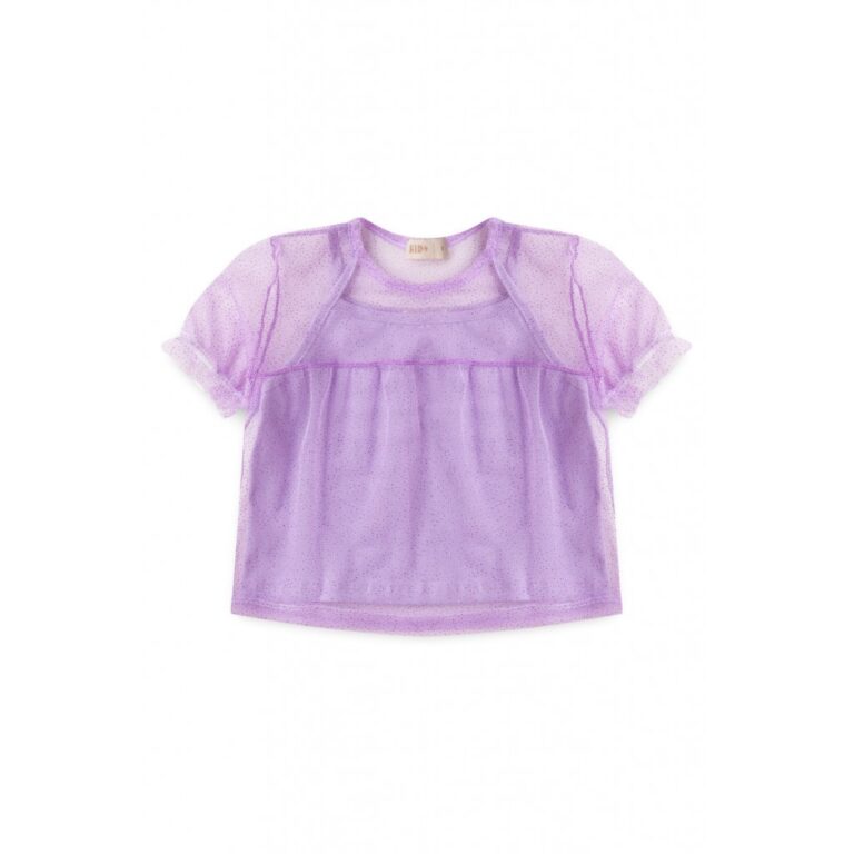 Cropped Feminino Infantil Brilho de Fada