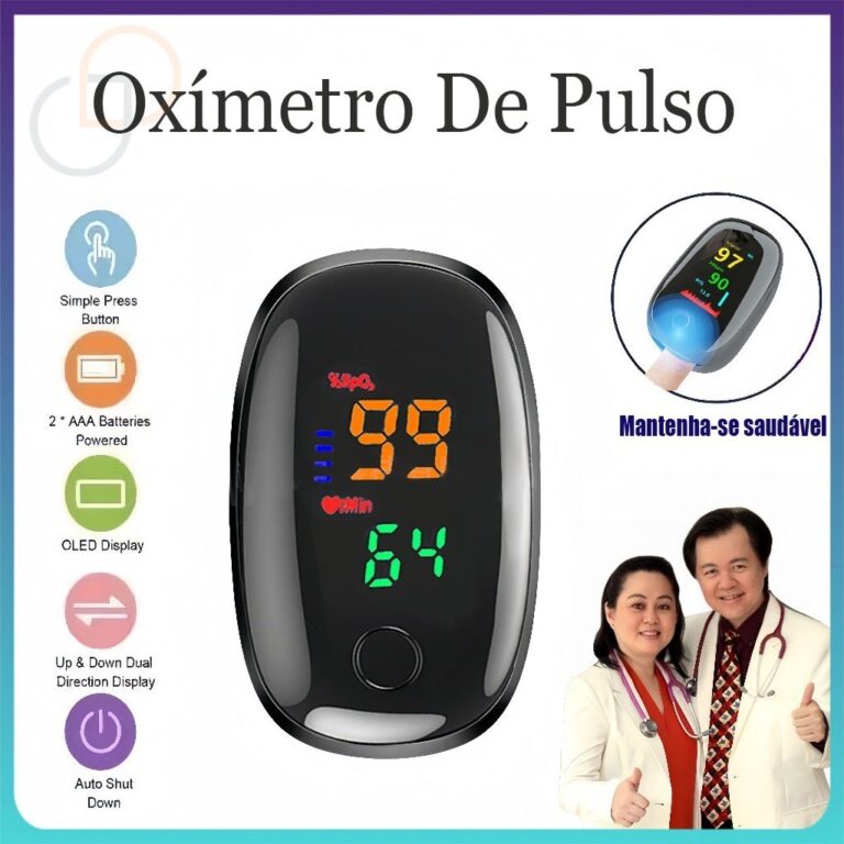 Oximetro de Pulso Digital Medidor de Saturação O