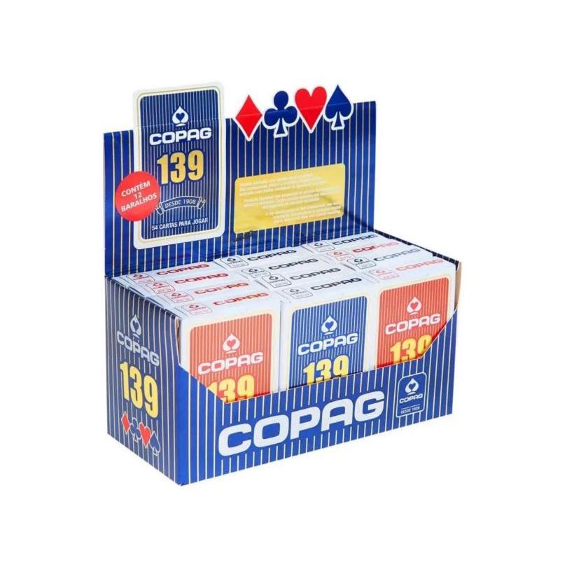 Baralho Copag 139 Naipe Convencional  54 cartas para jogar truco jogatina (produto Genérico) Kit Cai