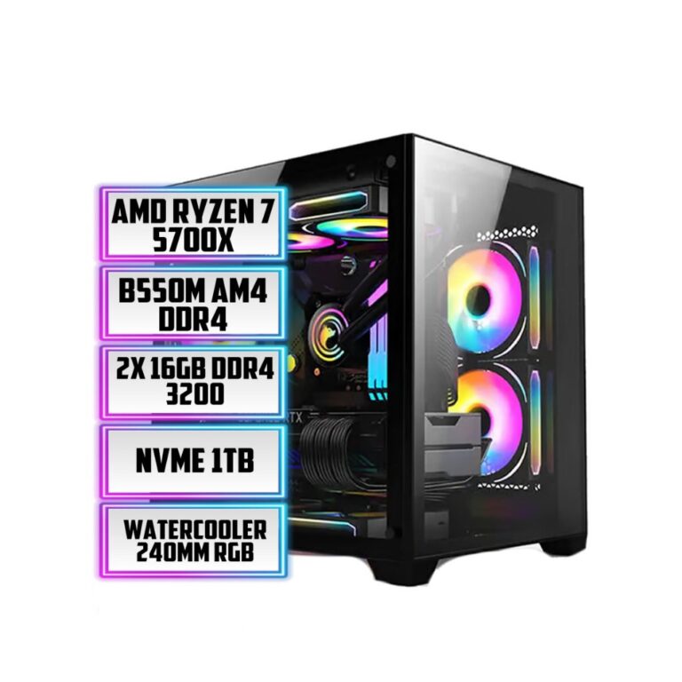 PC GAMER  RYZEN 7 5700X, B550M, 32GB RAM, NVME 500