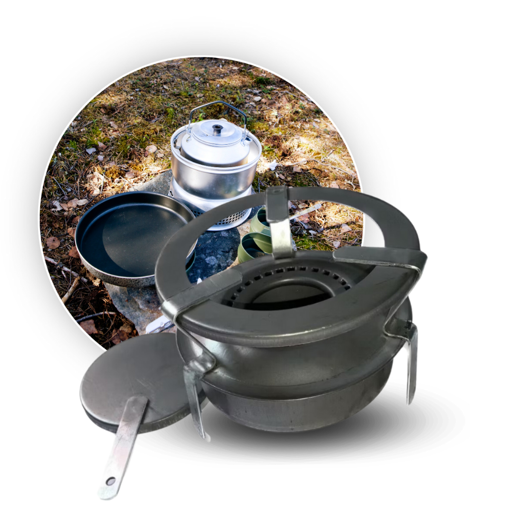 Fogareiro A Alcool Espiriteira Esmaltacho Restaurante Camping Fondue Rechaud Fogao 1 Boca