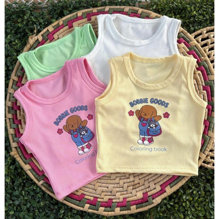 Regata Infantil Menina Bobies Goods Canelado Riban