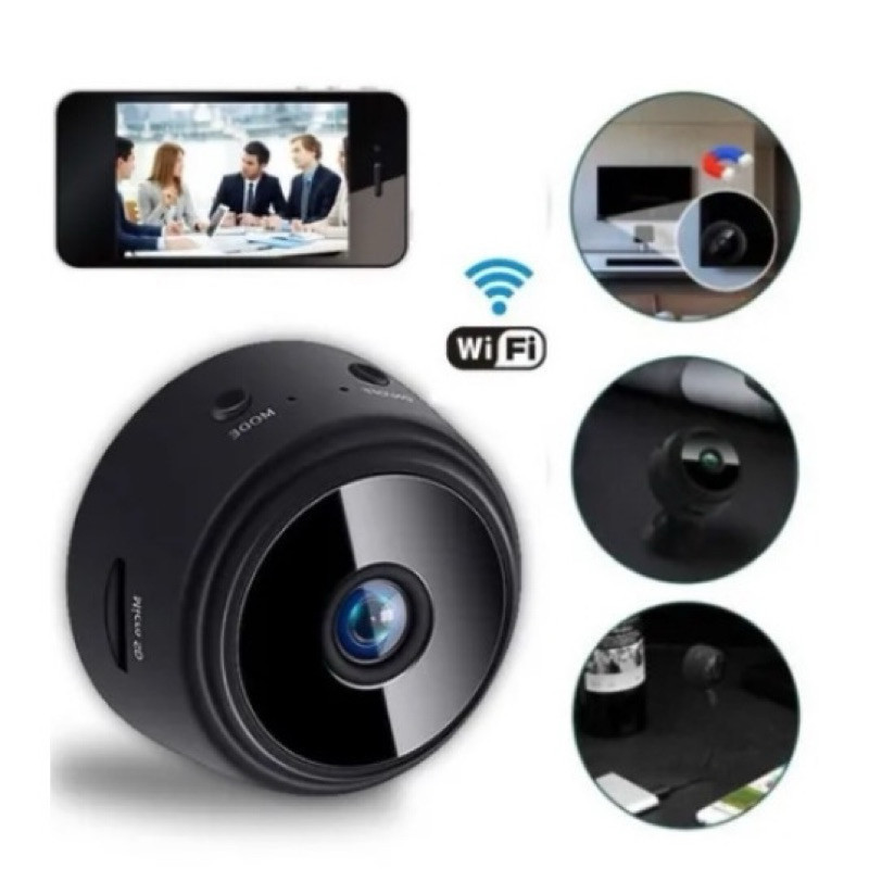 Mini Câmera de Vigilância A9 1080P Wi-Fi Visão Noturna Monitoramento 24h