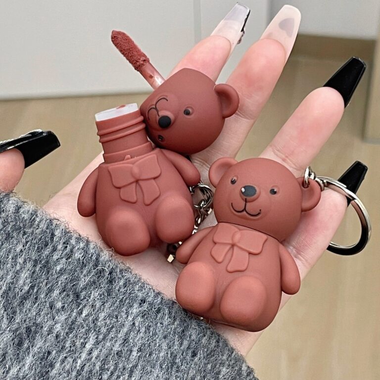 Chaveiro De 6 Cores Lama Labial De Urso/Brilho Fos