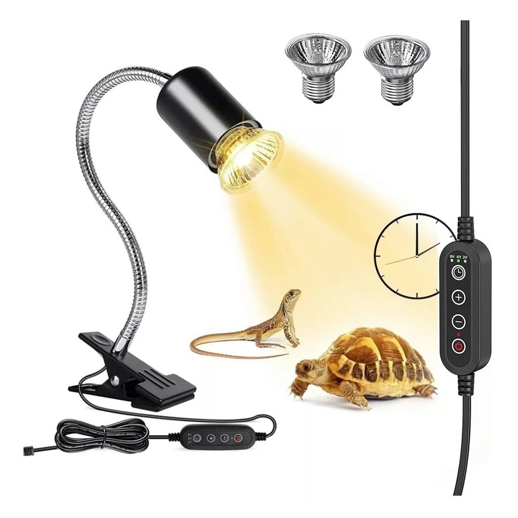 Lâmpada De Calor Para Tartarugas De Répteis Lâmpada Uva Uvb 2 Lâmpadas 110/220 V
