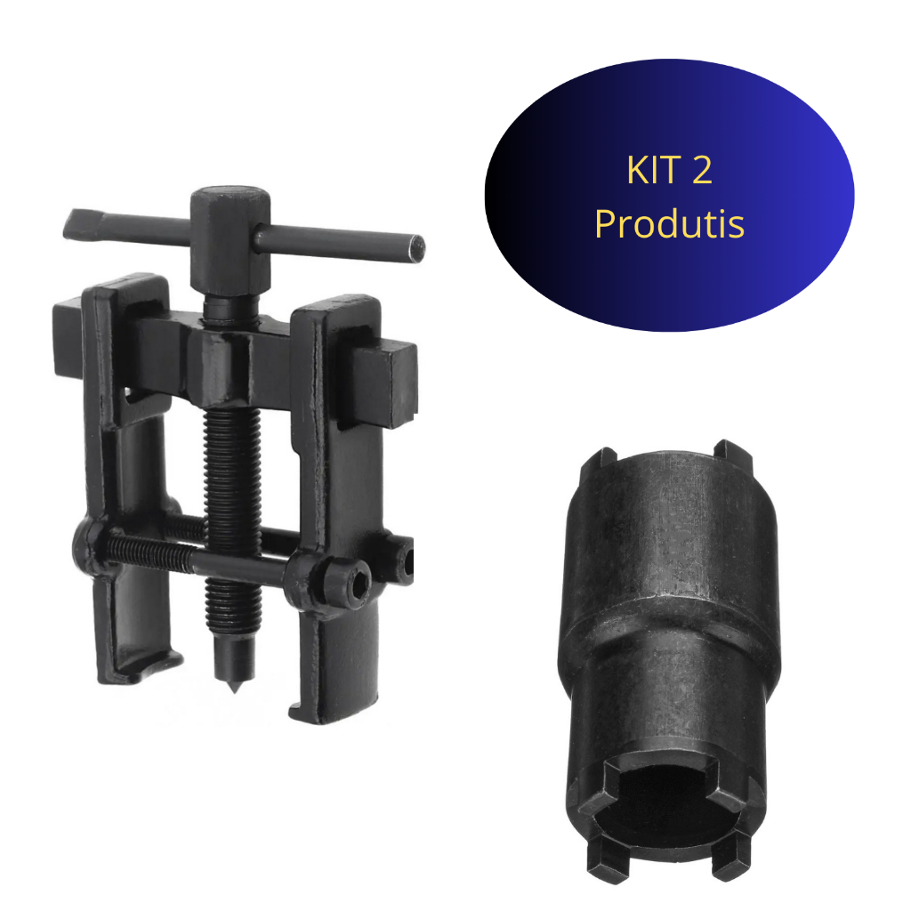 Extrator Engrenagem rolamento 2 Mandibulas Pernas Duplas Moto Chave Castelo 125 150 Dupla 20 X 24mm